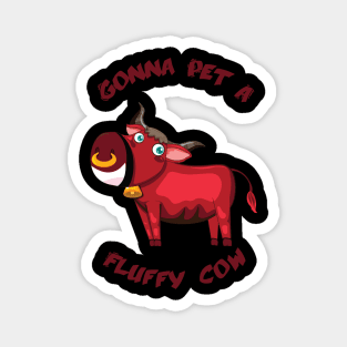 Fluffy cow Magnet