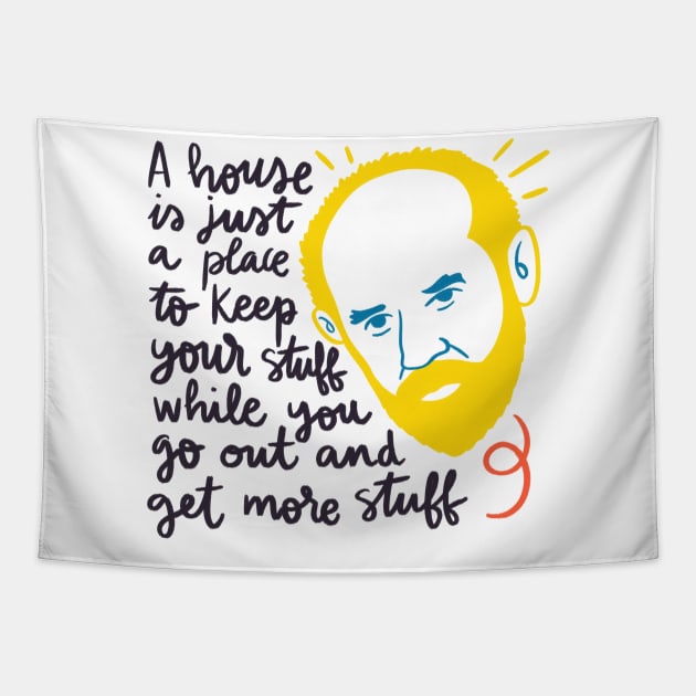 George Carlin quote Tapestry by Awesome quotes