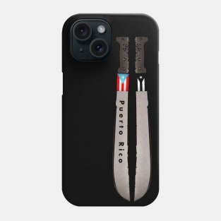 Puerto Rico Machete Flags Phone Case