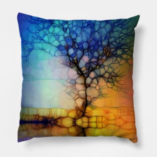 Rainbow tree Pillow