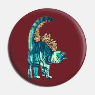 Stegosaurus Kitten Pin