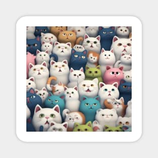 50 alluring kitty faces Magnet