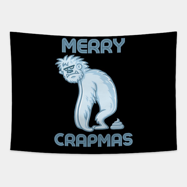 Merry Crapmas Tapestry by UNALONEAPPAREL