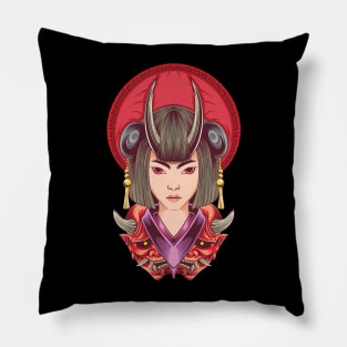 Oni Geisha Pillow