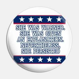 She Persisted Pin