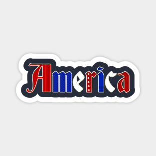 Patriotic America Graphic Magnet