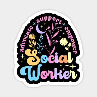 Social Worker T-Shirt - Cool and Cheering Social Work Month Magnet