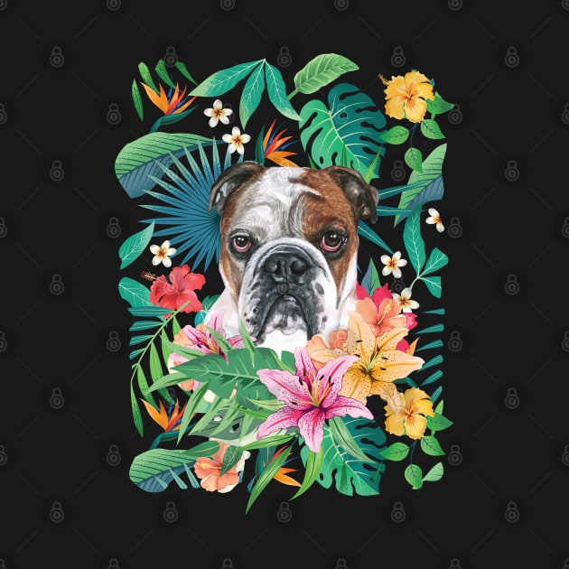 Tropical Brindle English Bulldog 4 by LulululuPainting