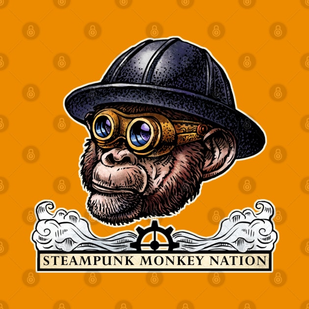 Steampunk Monkey Nation by ChetArt