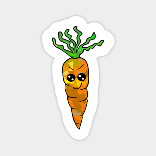 FUNNY Carrot Art Eat Your Veggies Magnet