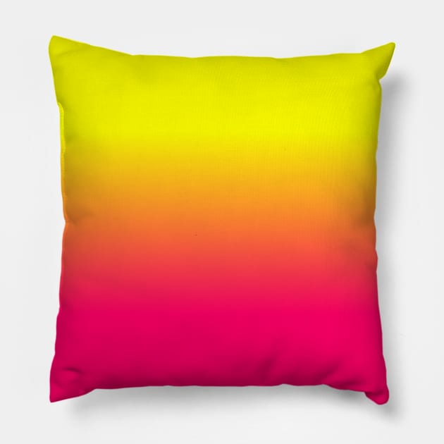 Neon Pink and Neon Yellow Ombr Shade Color Fade