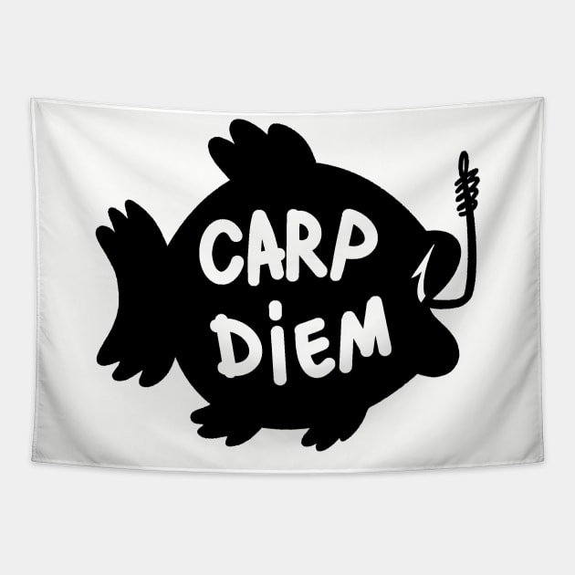 Carp Diem Tapestry by Grumpire