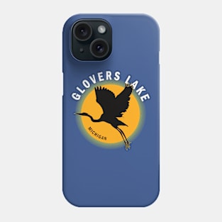 Glovers Lake in Michigan Heron Sunrise Phone Case