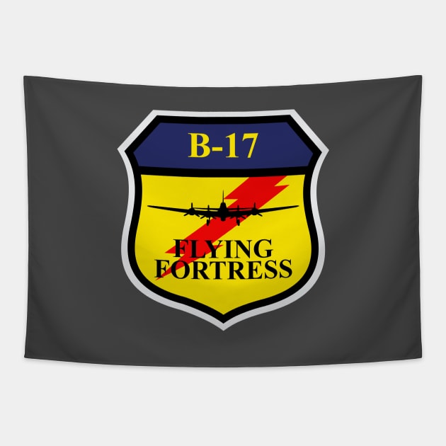 B-17 Flying Fortress Patch Tapestry by Tailgunnerstudios