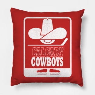 DEFUNCT - Calgary Cowboys Hockey Pillow