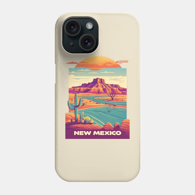 New Mexico Vintage Design Phone Case by huefinder