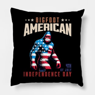 4th of July Bigfoot Pillow