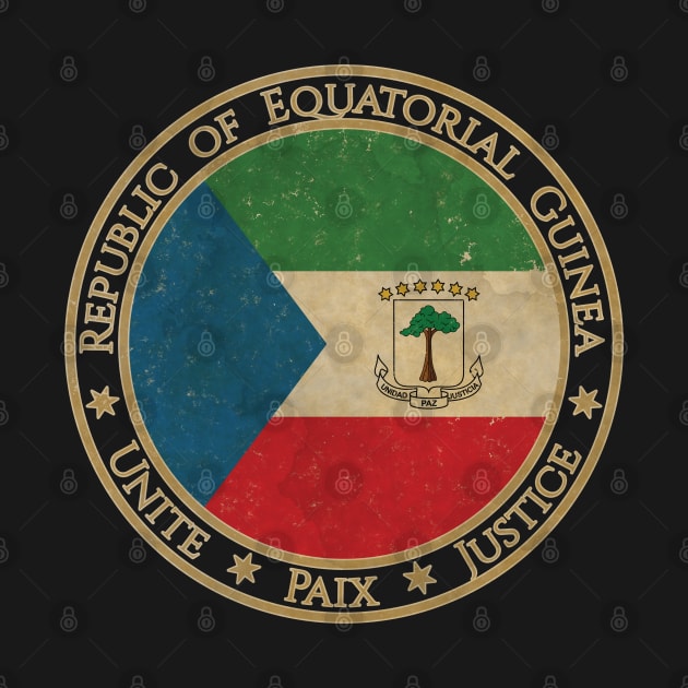 Vintage Republic of Equatorial Guinea Africa African Flag by DragonXX