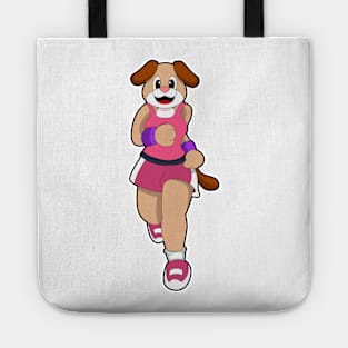 Dog at Running Tote