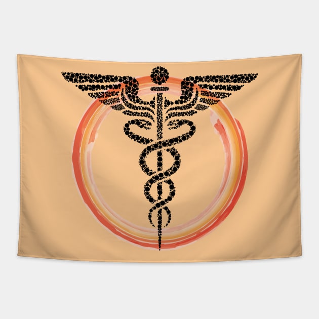 doctors and nurses circle Tapestry by Design Knight