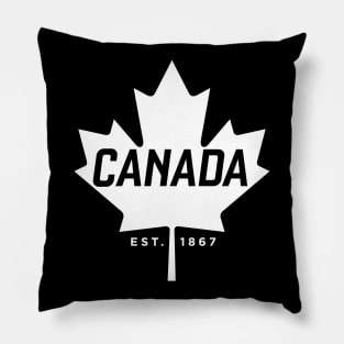 Canada Maple Leaf design - Canada Est. 1867 Vintage Sport Pillow