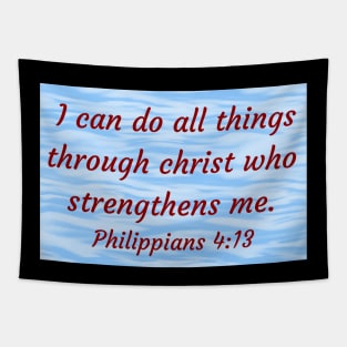 Bible Verse Philippians 4:13 Tapestry