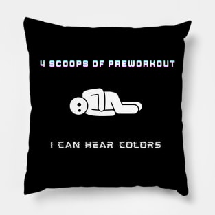 Funny pre workout gym humor Pillow