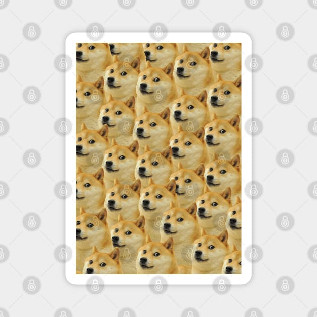 Doge Shiba Inu Memes Magnet by SPOKN