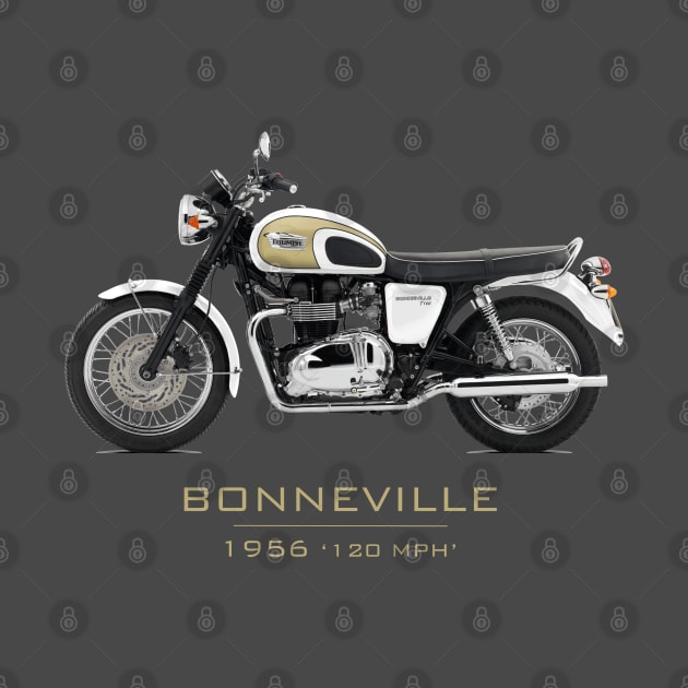 Bonneville T120 1956 - Classic motorcycles by Pannolinno