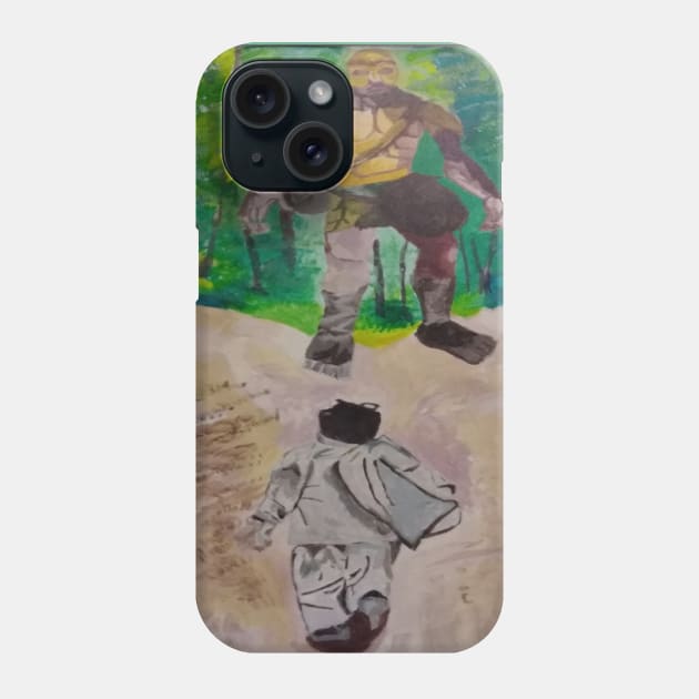 Fighting Giants Phone Case by Hannah Quintero Art 