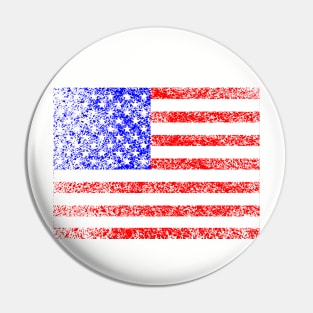 Grunge US Flag Pin