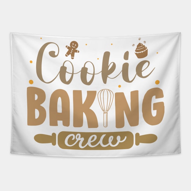 Cookie Baking Crew Funny Christmas Holiday Cookies Gift Tapestry by norhan2000