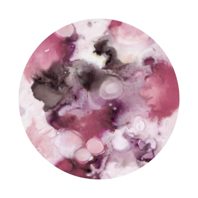 Organic Abstract in shades of plum by micklyn