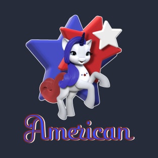 American Unicorn Pony T-Shirt