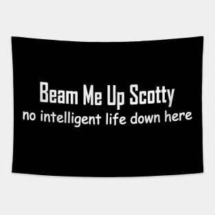 beam me up Scotty no intelligent life down here Tapestry