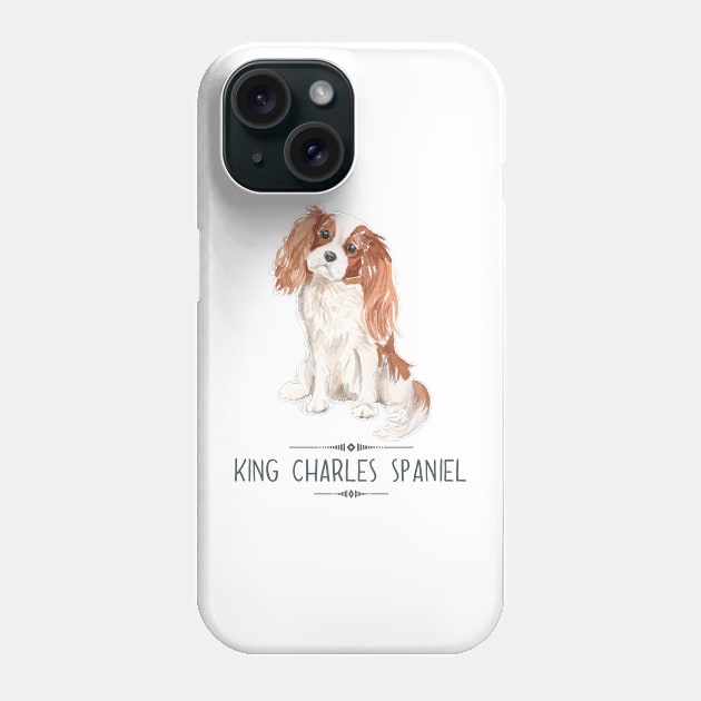 King Charles Spaniels Phone Case by bullshirter