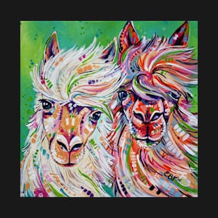 "Hello" - Alpaca/Llama painting T-Shirt