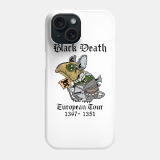 The Pestilent Sentinel: Plague Doctor's Black Death Rat Design Phone Case