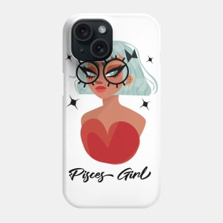 Pisces Girl Zodiac Sign Astrology Phone Case