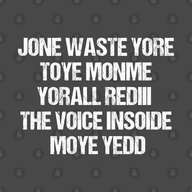 JONE WASTE YORE Funny I Miss You Jone Waste Yore Toye Monme by Emouran