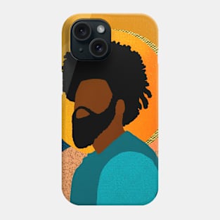 Confident Black Man Art Phone Case