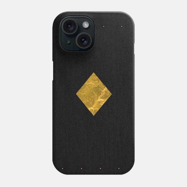 Ace of Diamonds - Golden cards Phone Case by GreekTavern