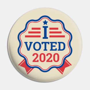 I Voted 2020 Design Pin