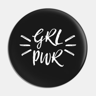 Girl power black Pin