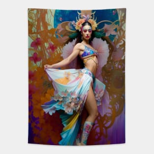 Exotic art a beautiful dancer Tapestry