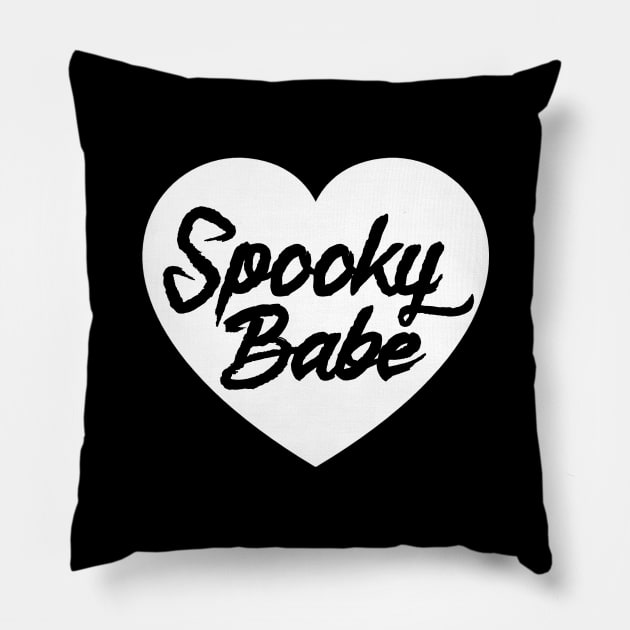 Spooky Babe Pillow by CrypticCoffin