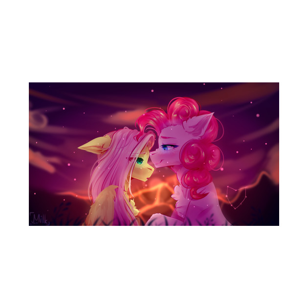 MLP Pinkie Pie & Fluttershy by MilkFav03