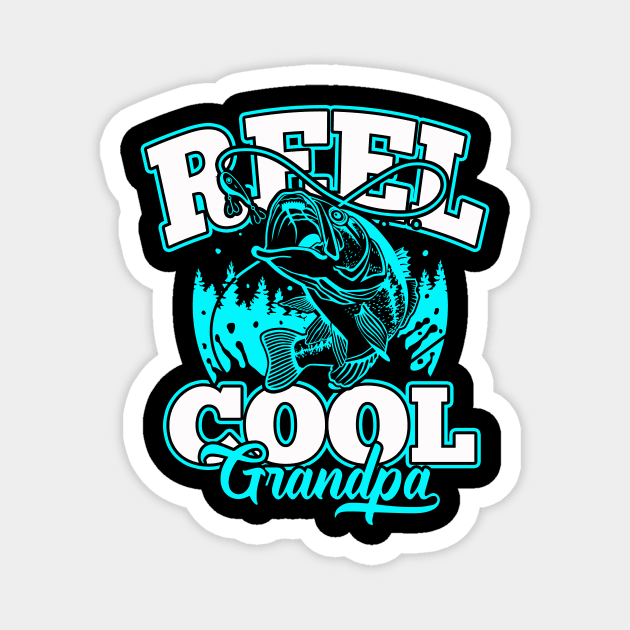 Reel Cool Grandpa Magnet by phughes1980