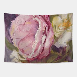 'Shabby Pink Rose' Tapestry