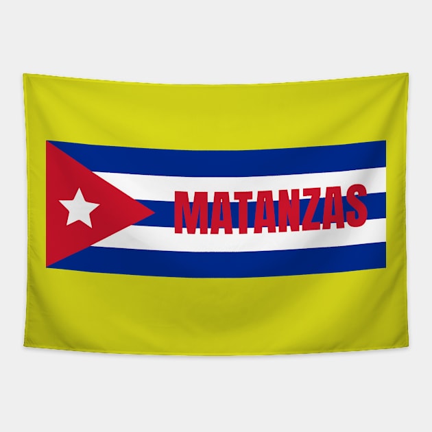 Matanzas City in Cuban Flag Tapestry by aybe7elf